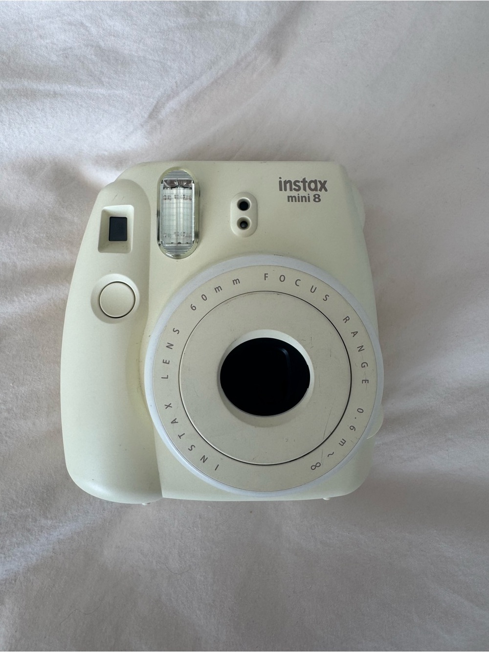 Instax Mini 8 Instant Camera in Cream and White Accents